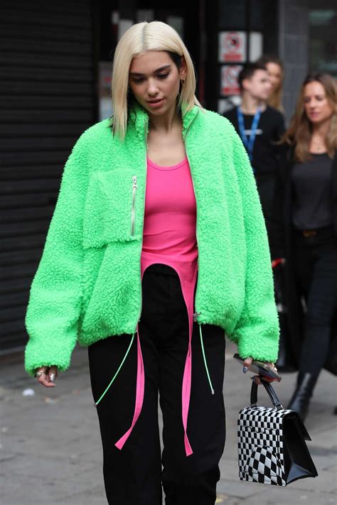 dua lipa green jacket